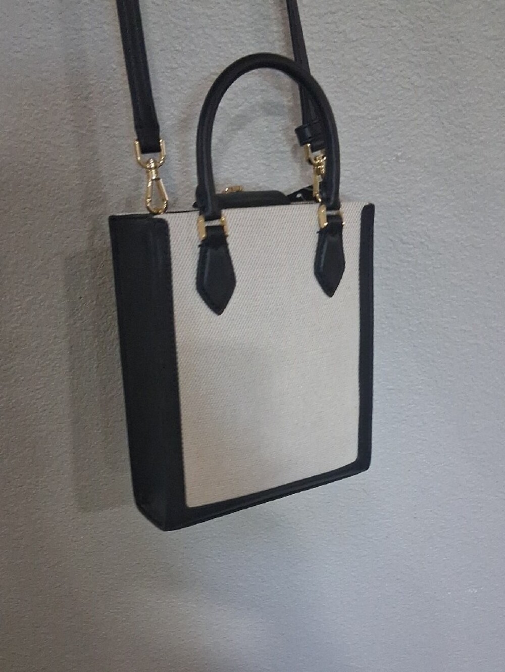 kate spade Black & Cream Canvas Mini Satchel - Picture 5 of 5